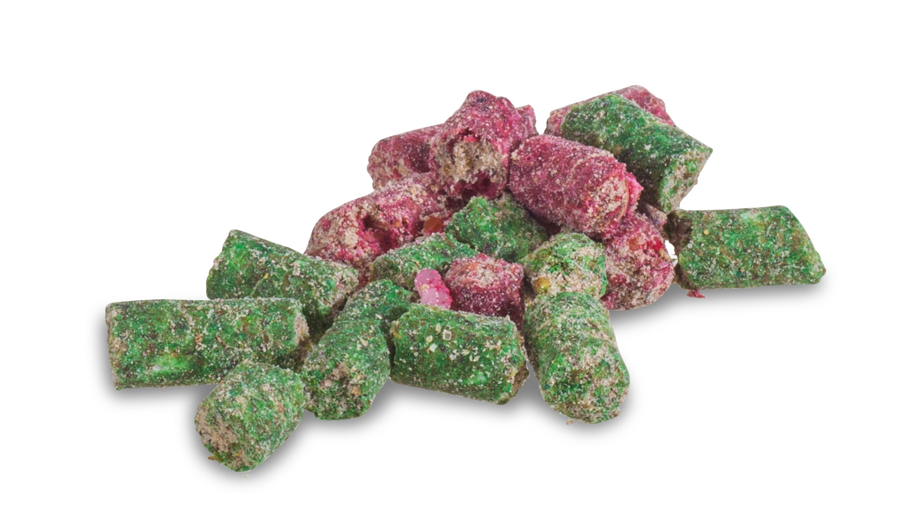 Gekochte Partikel wie Mais, Hanf, Tigernüsse oder Partikel Mix