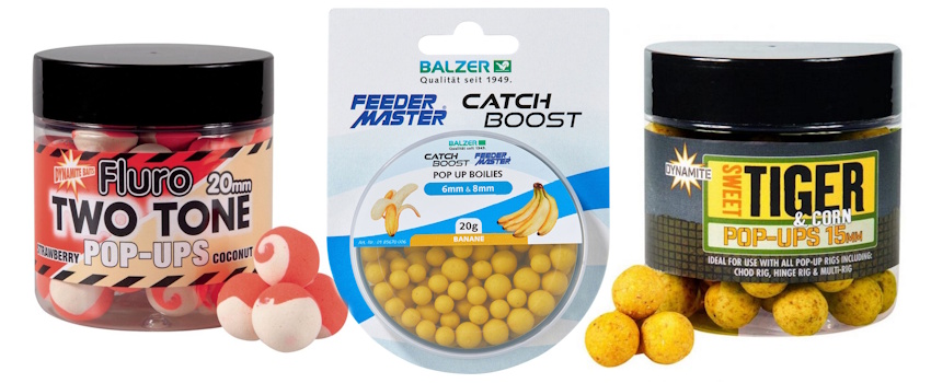 Pop Ups zum Angeln auf Karpfen und Weissfisch.