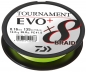 Preview: Daiwa Tournament X8 Braid EVO+ Chartreuse 270m 0,10mm