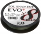 Preview: Daiwa Tournament X8 Braid EVO+ Dunkelgrün 270m 0,12mm