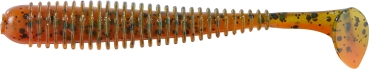 Balzer Shirasu Street Worm Paddler Green Pumpkin / Amber-Red 7,5cm