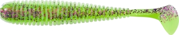 Balzer Shirasu Street Worm Paddler Purple Chartreuse 7,5cm