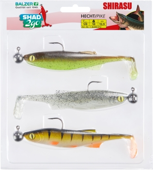 Balzer Shirasu Shad 2Go Zielfisch Set Hecht