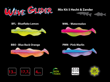 Sänger Iron Claw Wave Glider Mix 1 Hecht & Zander 13cm