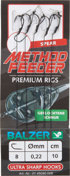 Balzer Premium MF Rigs mit geflochtener Schnur und Speer