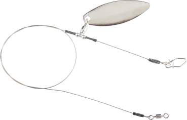 Balzer Shirasu 7x7 Stahlvorfach / Hechtvorfach mit Spinnerblatt Silber