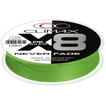 Climax 8X Neverfade Braid chartreuse 0,20mm