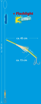 Sänger Aquantic Flashlight Seehecht Rig