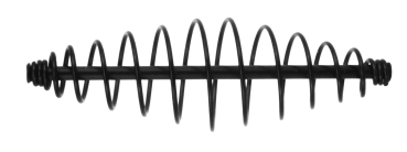 Sänger Futterspirale schwarz 90mm