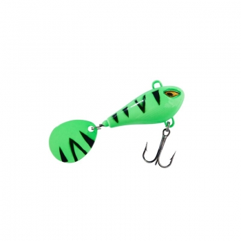 Balzer Shirasu Spin Buddy Light Evil Eye UV Green Fire Tiger