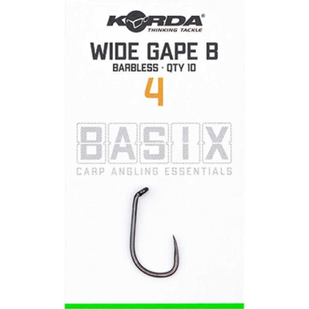 Preview: Korda Basic Wide Gape Barbless Gr.8