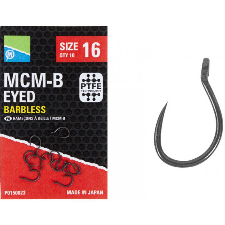 Preston MCM-B Eyed, Barbless, Match & Feeder Haken, Match & Feeder  Zubehör, Match & Feeder