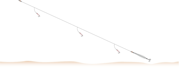 Balzer 71° North Seelachs-/Großmakrelen System mit 3 Haken