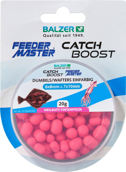 Balzer Feedermaster Catch Boost Dumbells Pink Heilbutt Tintenfisch