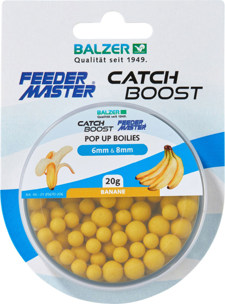 Balzer Feedermaster Catch Boost Pop Up Boilies Dunkelgelb Banane