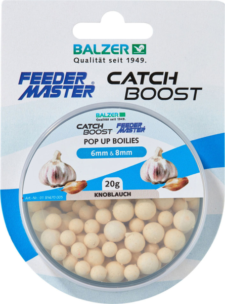Balzer Feedermaster Catch Boost Pop Up Boilies Weiß Knoblauch
