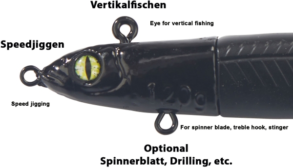 Balzer Valhall Bullet Eel Parrot UV 160g