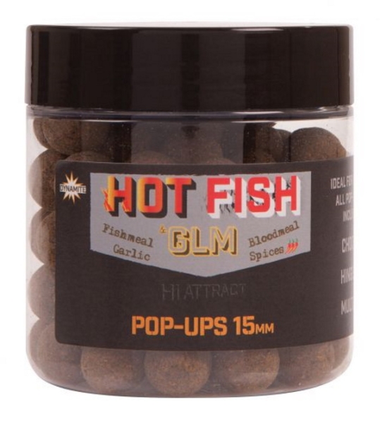 Dynamite Baits Big Fish Hot Fish & GLM Pop Ups 15mm
