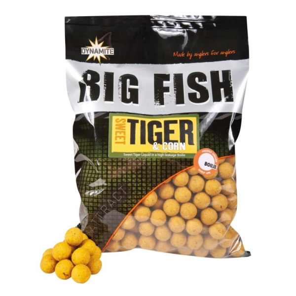 Dynamite Baits Big Fish Sweet Tiger & Corn Boilies 20mm