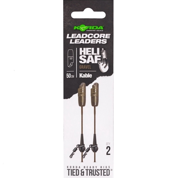 Korda Kable Leadcore Leader Heli Safe Gravel