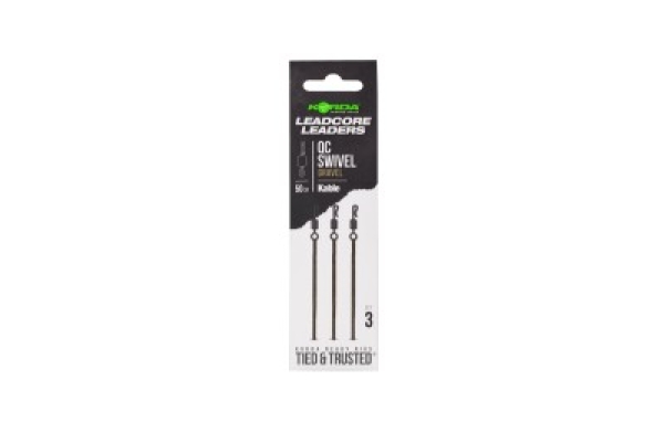 Korda Kable Leadcore Leader QC Swivel Weed