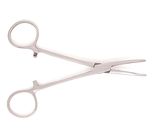 Das Fängt Arterienklemme gebogen verchromt 13cm