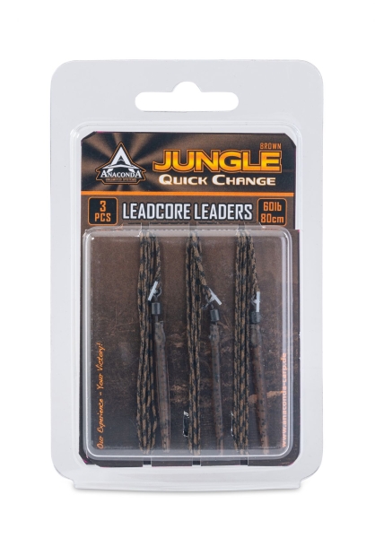 Sänger Anaconda Jungle Brown QC Leadcore Leaders 50lb