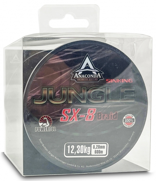 Sänger Anaconda Jungle SX-8 Braid Sinking 600m 0,22mm