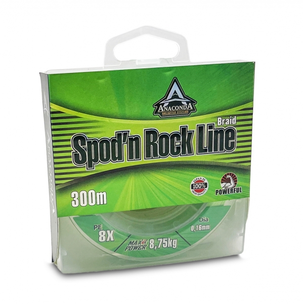 Sänger Anaconda Spod´n Rock Line Fluo Green 300m 0,18mm