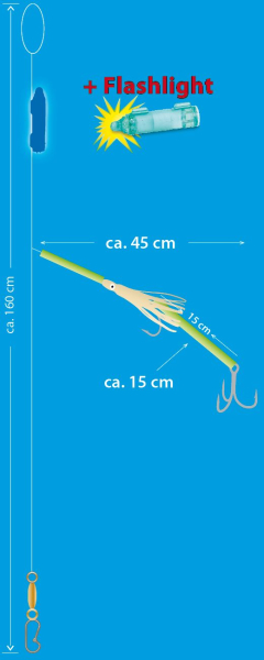 Sänger Aquantic Flashlight Seehecht Rig