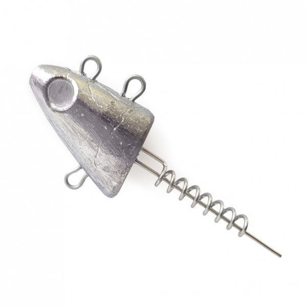Pilkmaxx Fischkopf Jig mit Spirale
