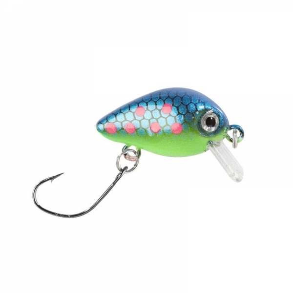 Balzer Trout Attack Wobbler "Trout Crank" Blau Pinke Punkte