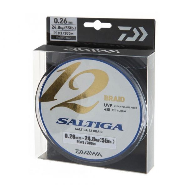 Daiwa SALTIGA 12 BRAID Multi-Color 600m 0,30mm