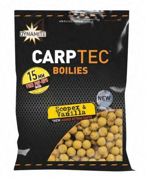 Dynamite Baits Carptec Boilies 15mm 1,8Kg Scopex Vanille