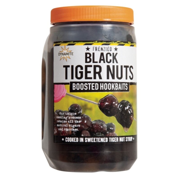 Dynamite Baits Frenzied Boosted Hookbaits Tiger Nuts Black