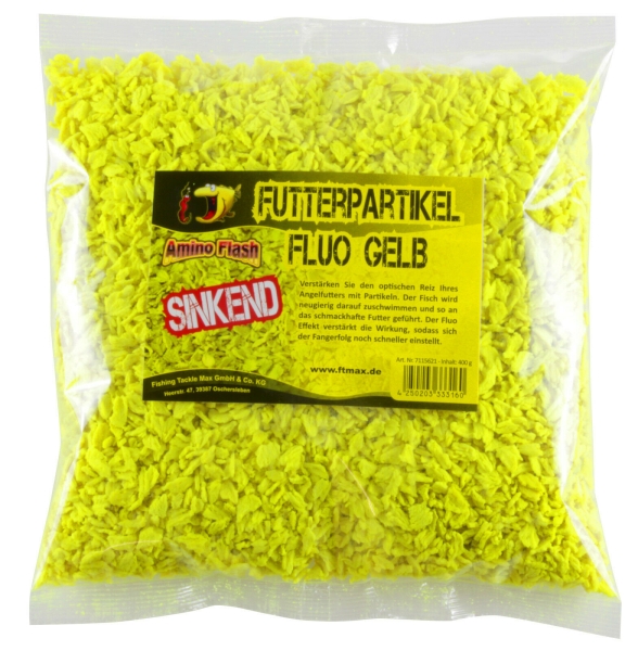 FTM Amino Flash Futterpartikel sinkend Fluo Gelb