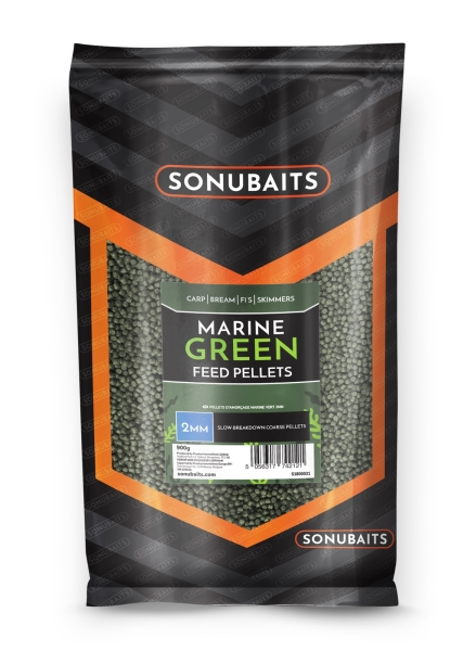 Sonubaits Feed Pellets Green Marine 4mm